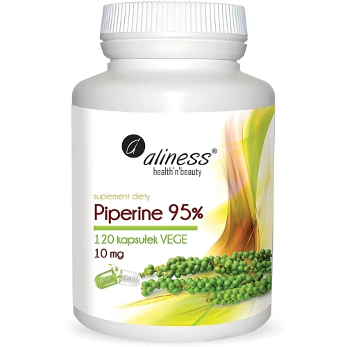 Aliness - Piperine 95% 10 mg - 120 kapsułek Aliness - Piperine 95% 10 mg - 120 kapsułek